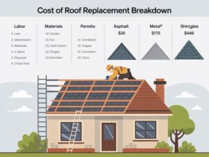 Budowa dachu nad domem – ekipa robocza