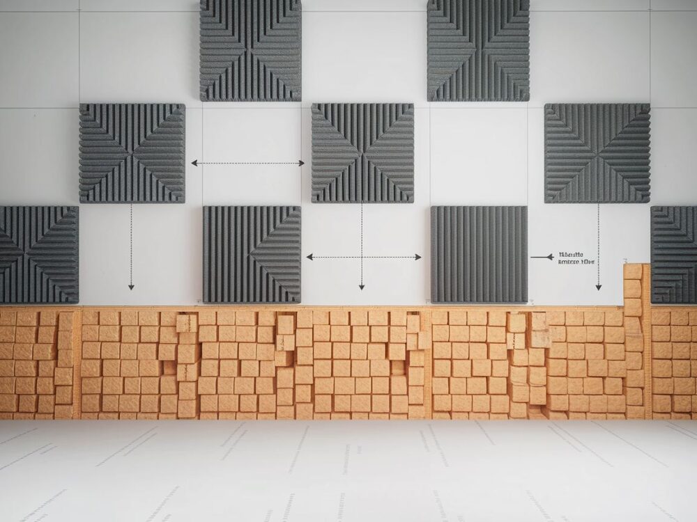 Cicha sypialnia z akustycznymi panelami