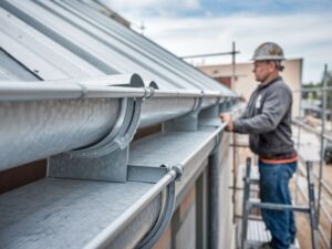 Detale montażu rynny metalowej