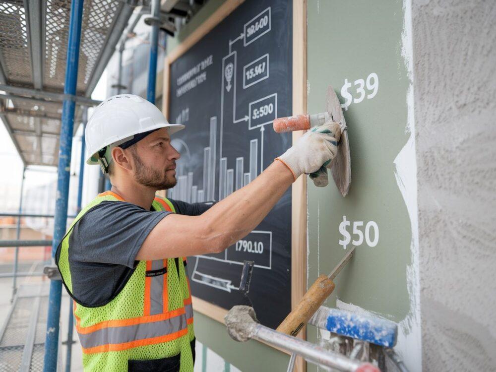 Elewacja budynku po tynkowaniu