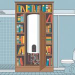 Przestronne pomieszczenie z ukrytym grzejnikiem w łazience