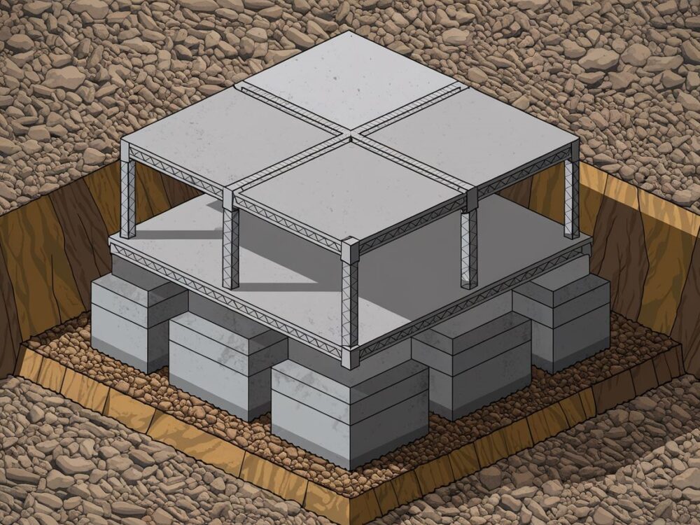 Przygotowanie do budowy fundamentu garażu