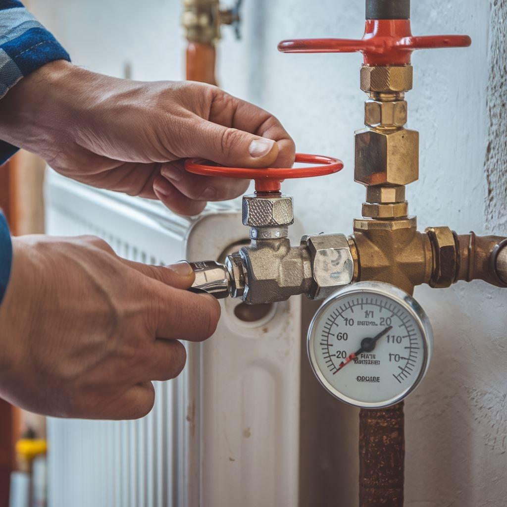 Sprawdzanie ciśnienia w systemie grzewczym