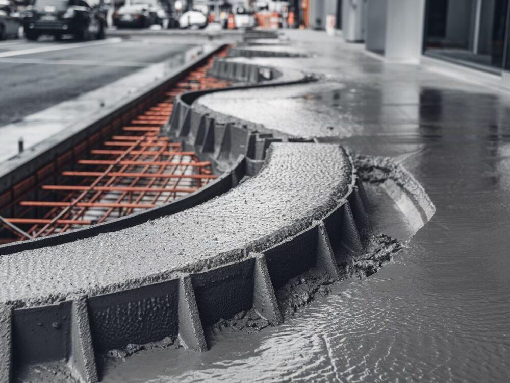 Szary beton do ogrodu