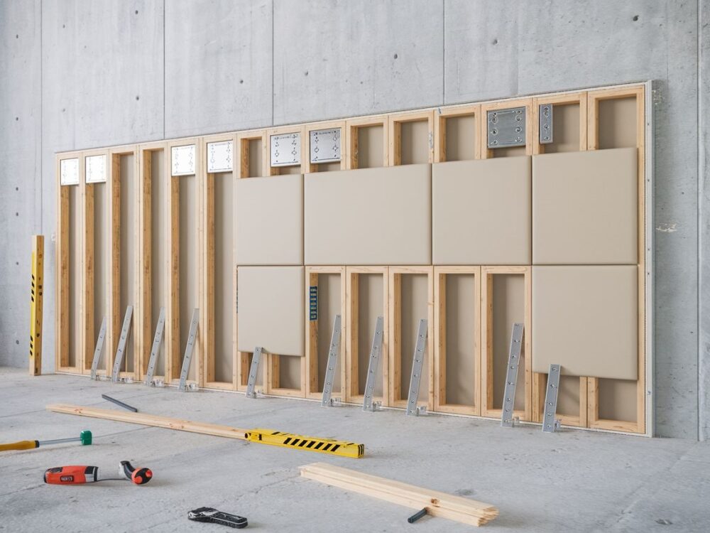 Tworzenie konstrukcji pod regipsy na ścianie