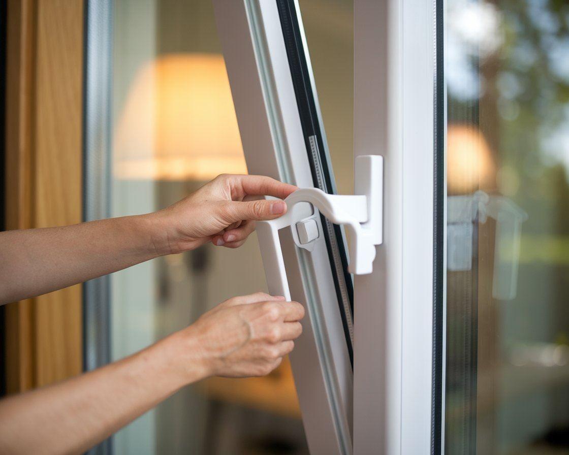 Uchwyt okna w rękach