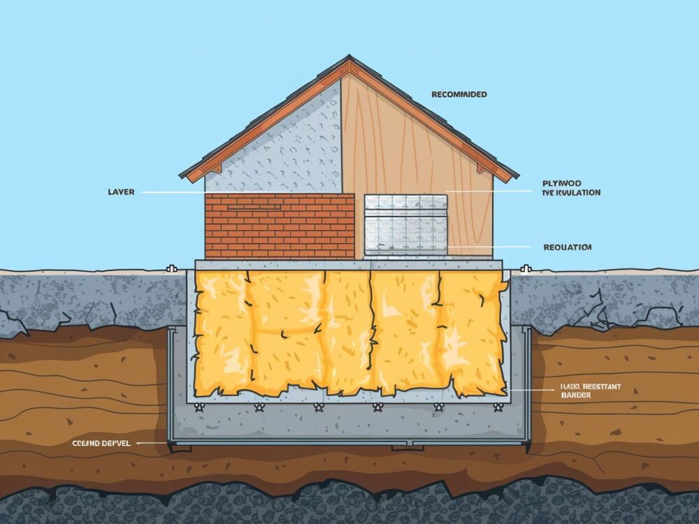 Układanie izolacji na fundamentach