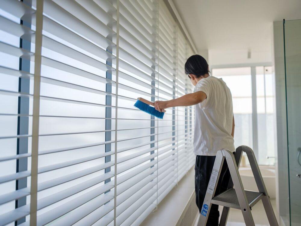 Wycieranie rolet w domu