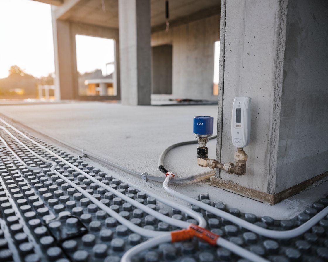 Wylewka betonowa do ogrzewania podłogowego