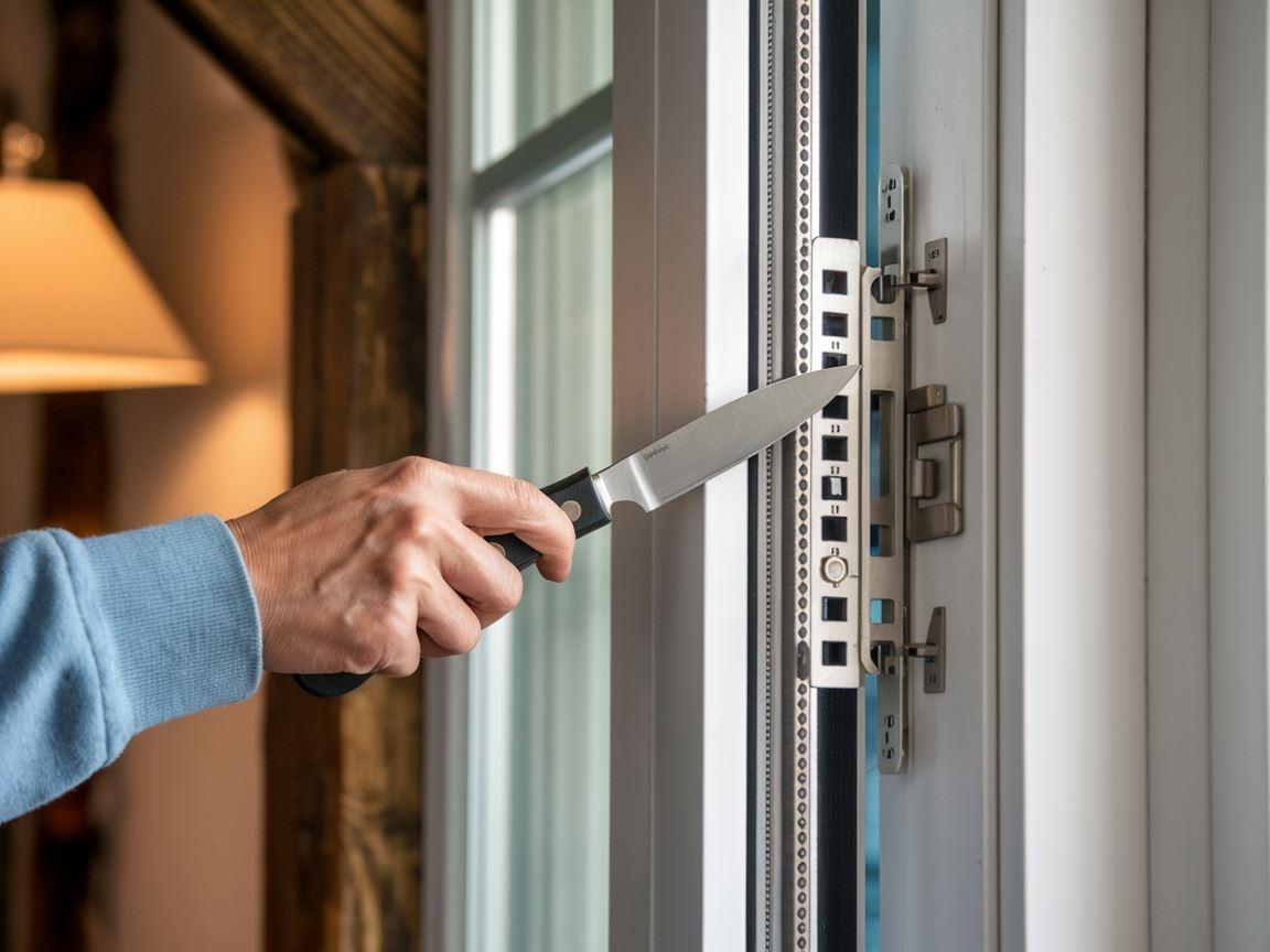 Zbliżenie na okno bez klamki