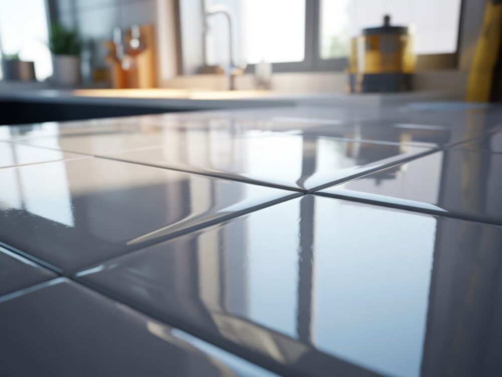 Błyszczące wykończenie żywicą