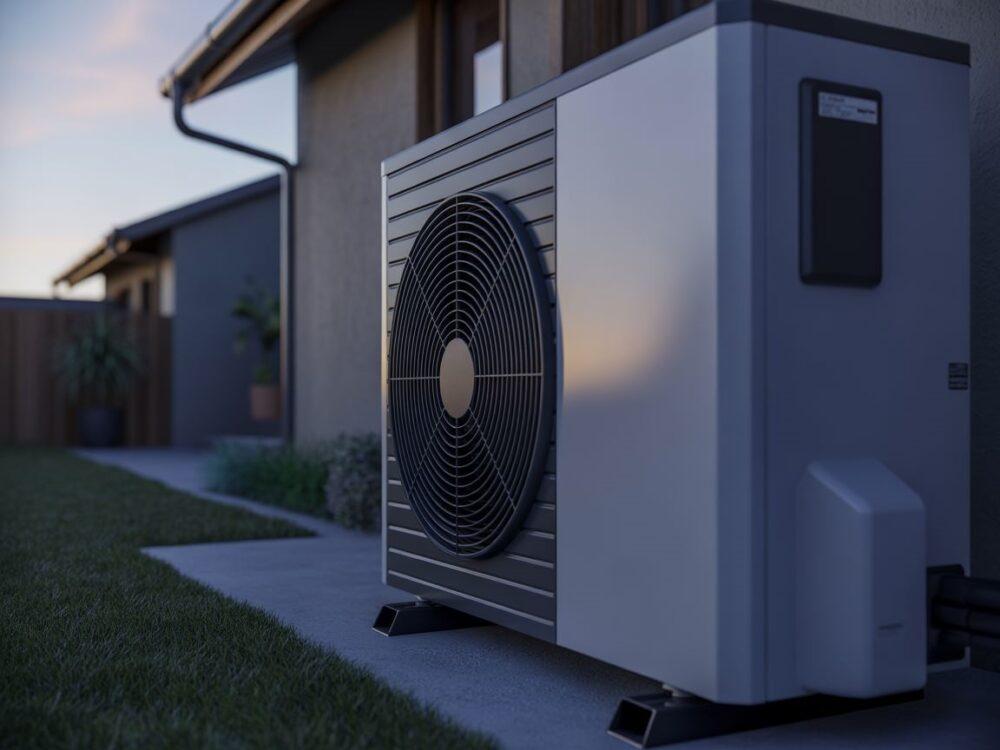 Cichy dom z pompą ciepła