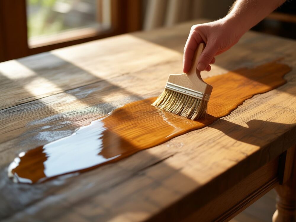 Drewniany blat w oleju