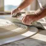 Faktura tynku maszynowego