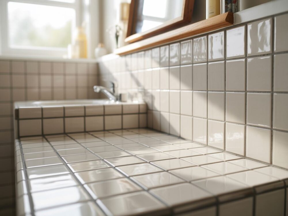 Jasne kafelki łazienkowe