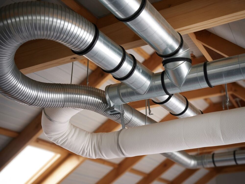 Kanały wentylacyjne pod dachem