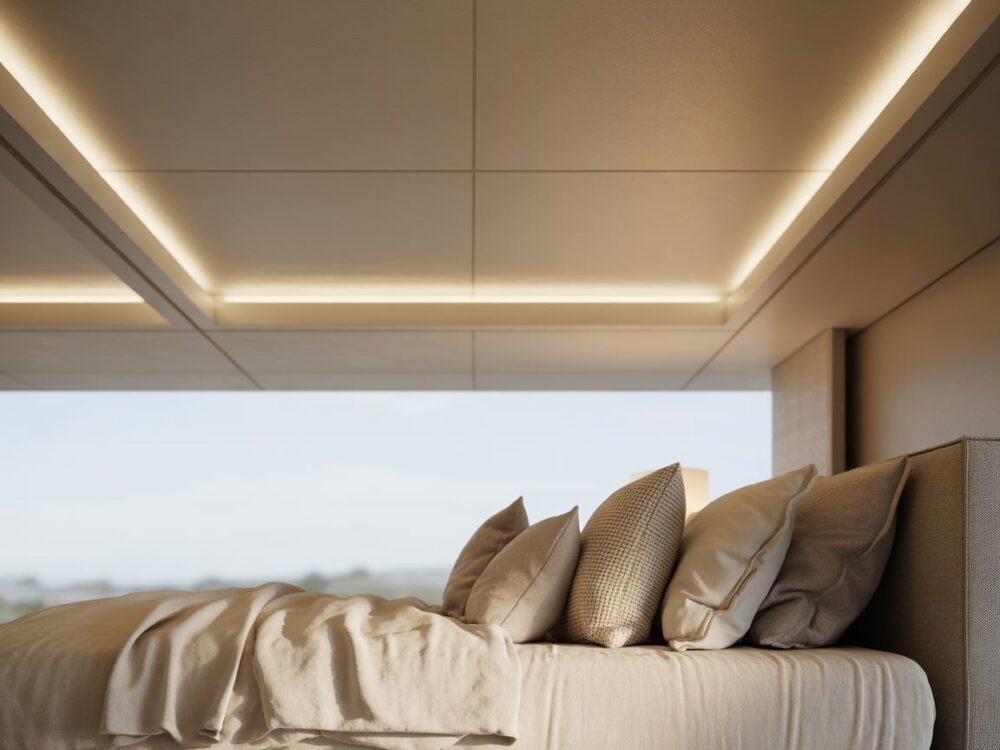 Minimalistyczna sypialnia