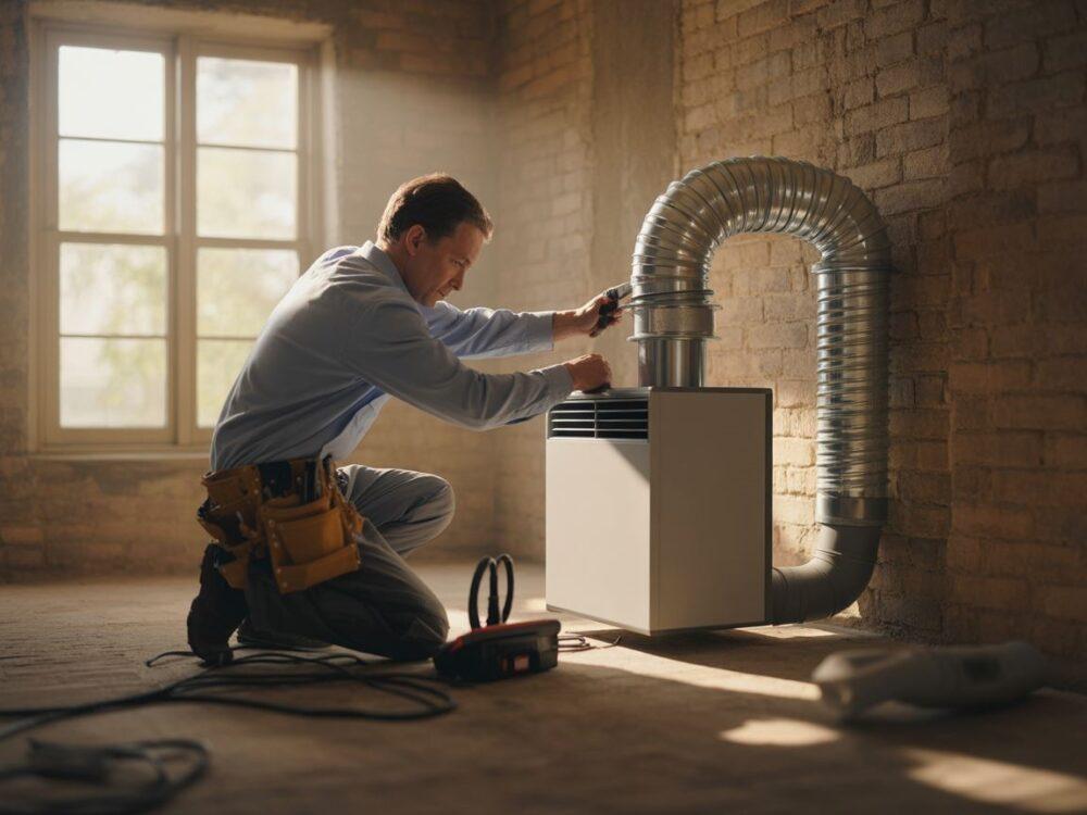 Montaż wentylacji bez komina