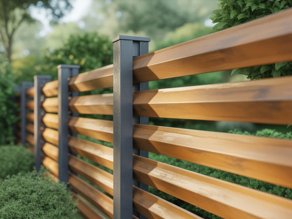 Nowoczesne ogrodzenie ogrodu