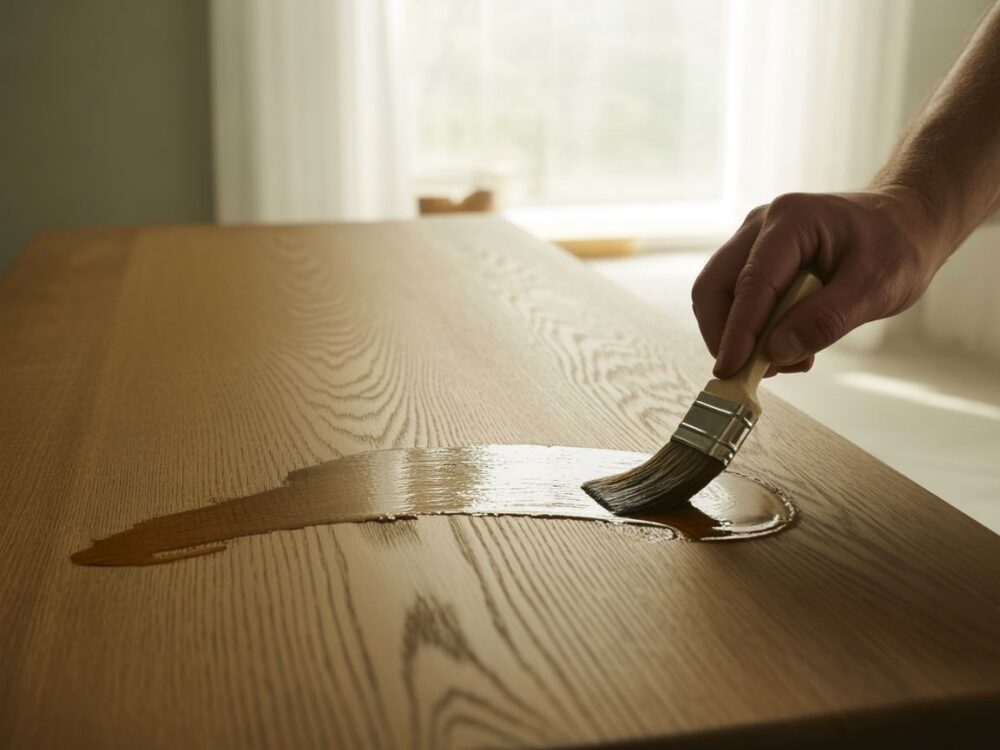 Olejowanie drewna dębowego