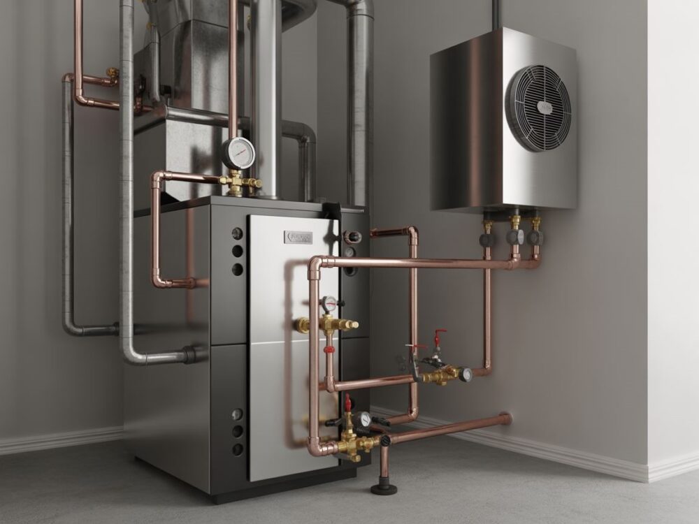 Podłączenie ogrzewania z pompą ciepła