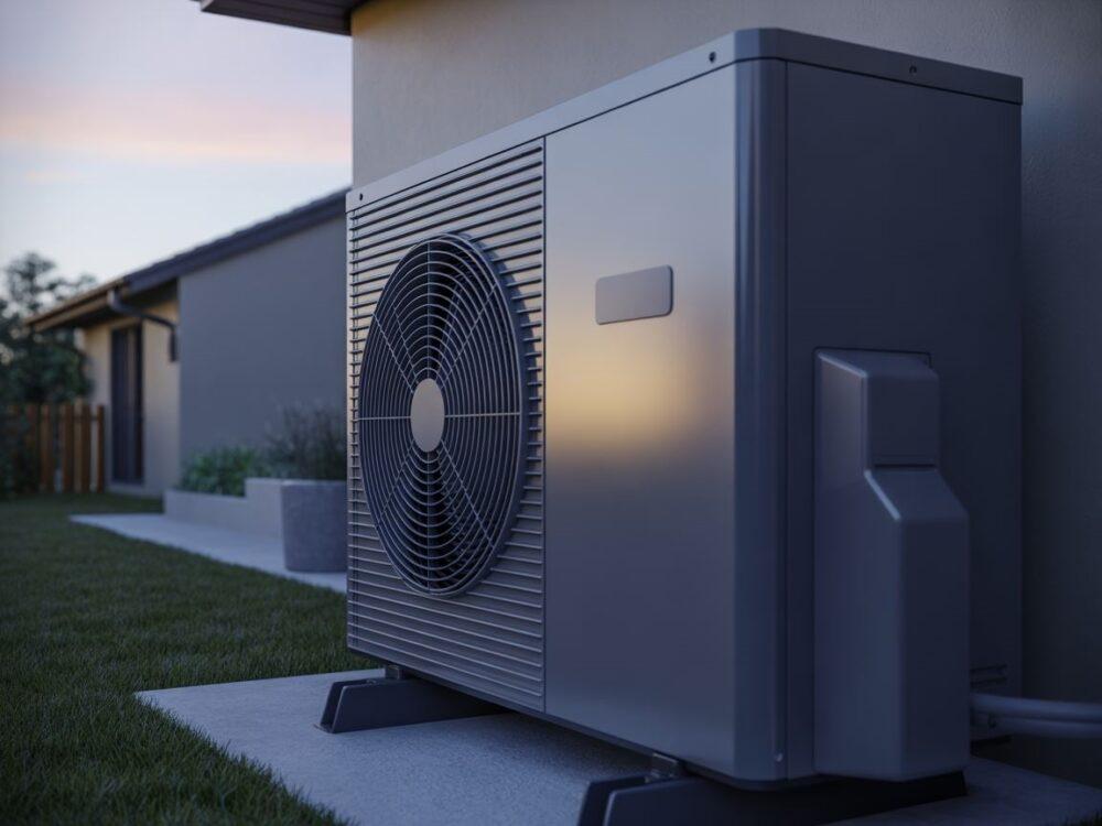 Pompa ciepła na ścianie