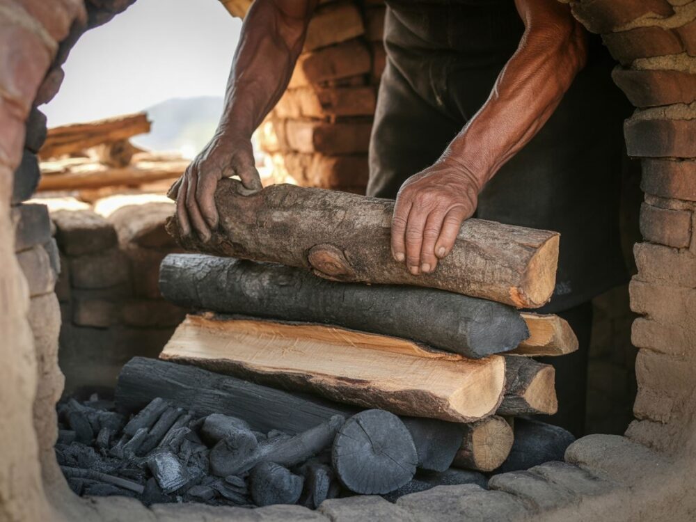 Produkcja węgla drzewnego