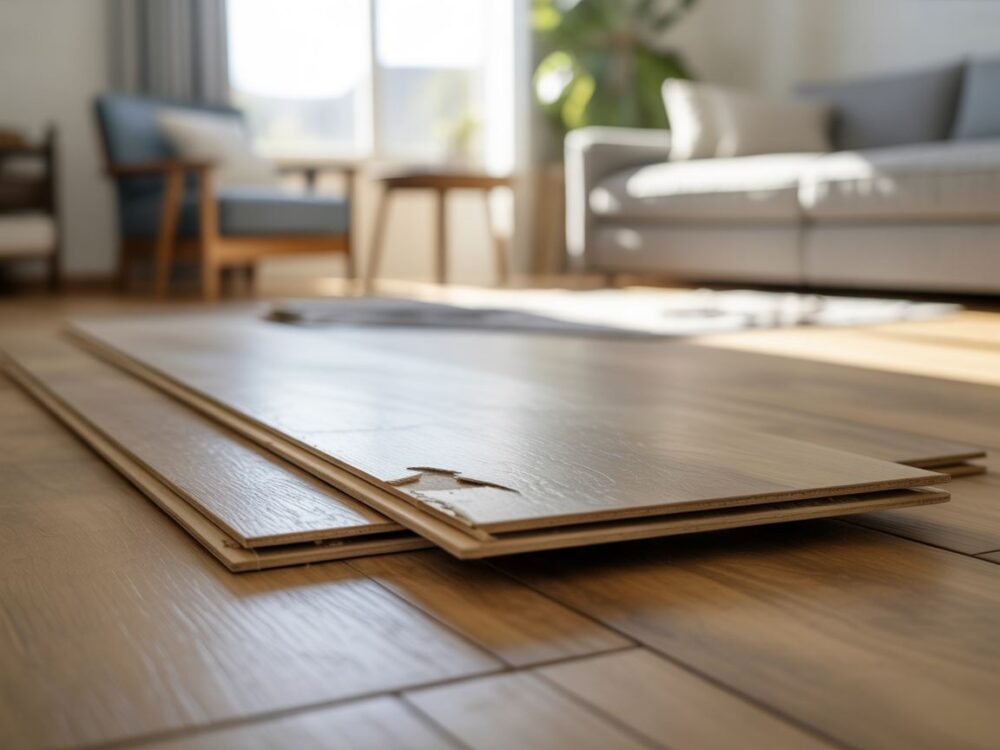 Rozchodzące się panele drewniane