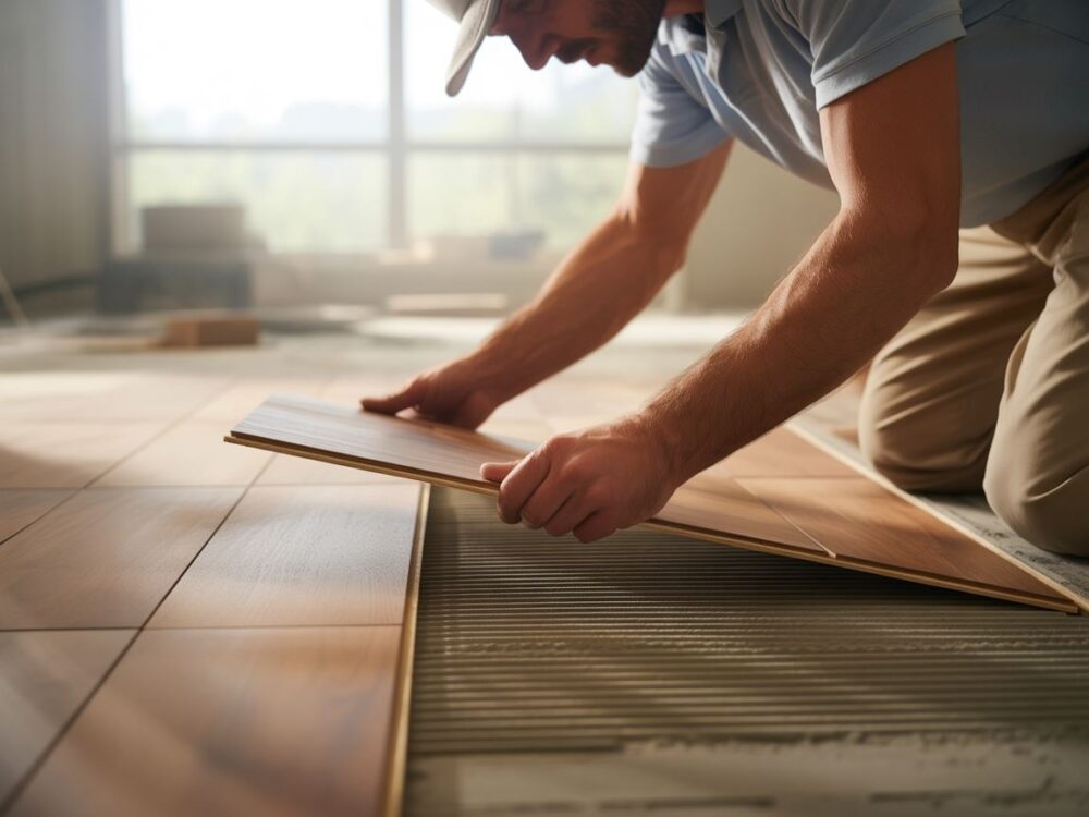 Układanie paneli z fugą