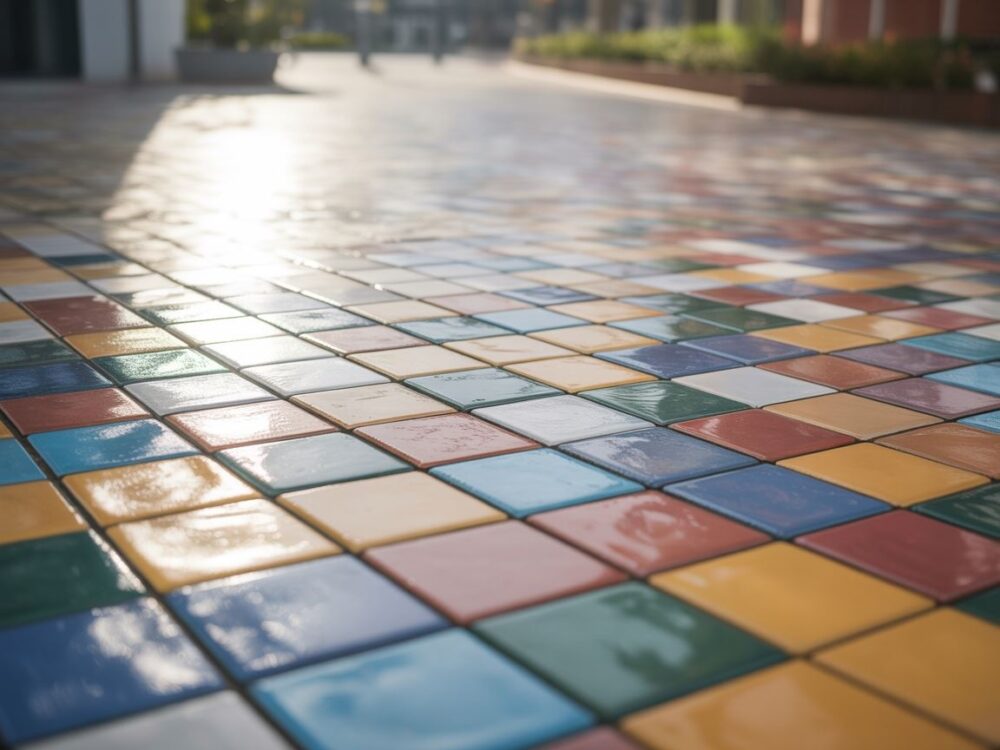 Układanie płytek kierunkowych