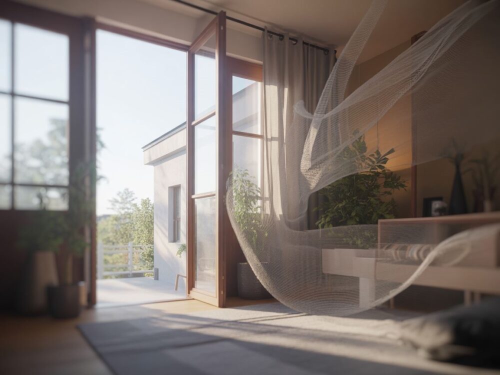 Wietrzenie mieszkania przez okno