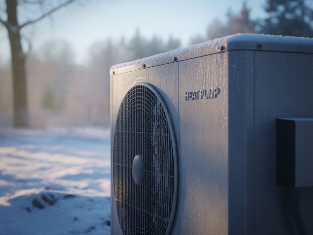 Zamrożona pompa ciepła