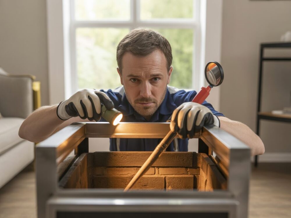 Zanieczyszczony komin