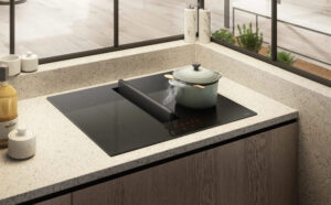 Płyta indukcyjna z okapem Elica NikolaTesla Fit czarne szkło 60 cm zintegrowany okap